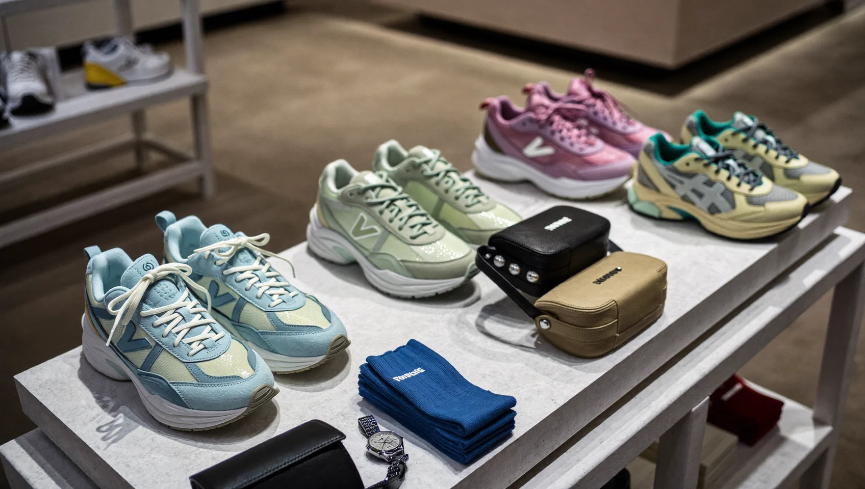 Illustrative Darstellung eines Sneaker-Themas als Einstieg in den Katalog